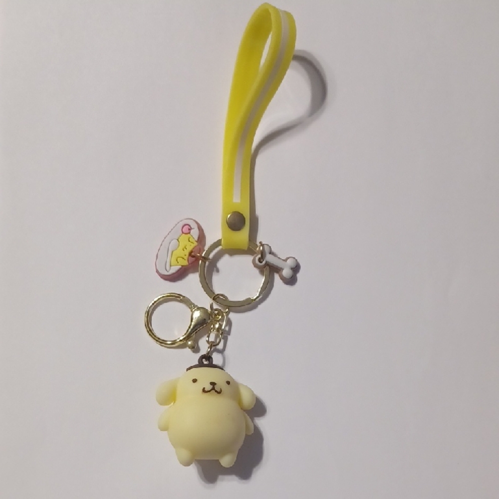 Sanrio Pompompurin keychain